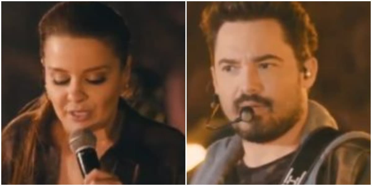 Maiara foi às escondidas para a live de Fernando (Foto: Reprodução/ Montagem/ TV Foco)
