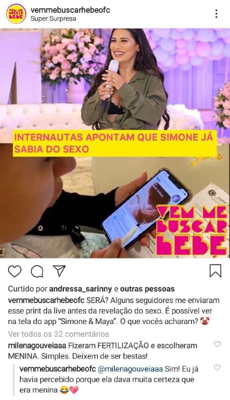 Simone teria mentindo durante transmissão ao vivo em seu canal no YouTube (Foto: Reprodução) Simone teria mentindo durante transmissão ao vivo em seu canal no YouTube (Foto: Reprodução)