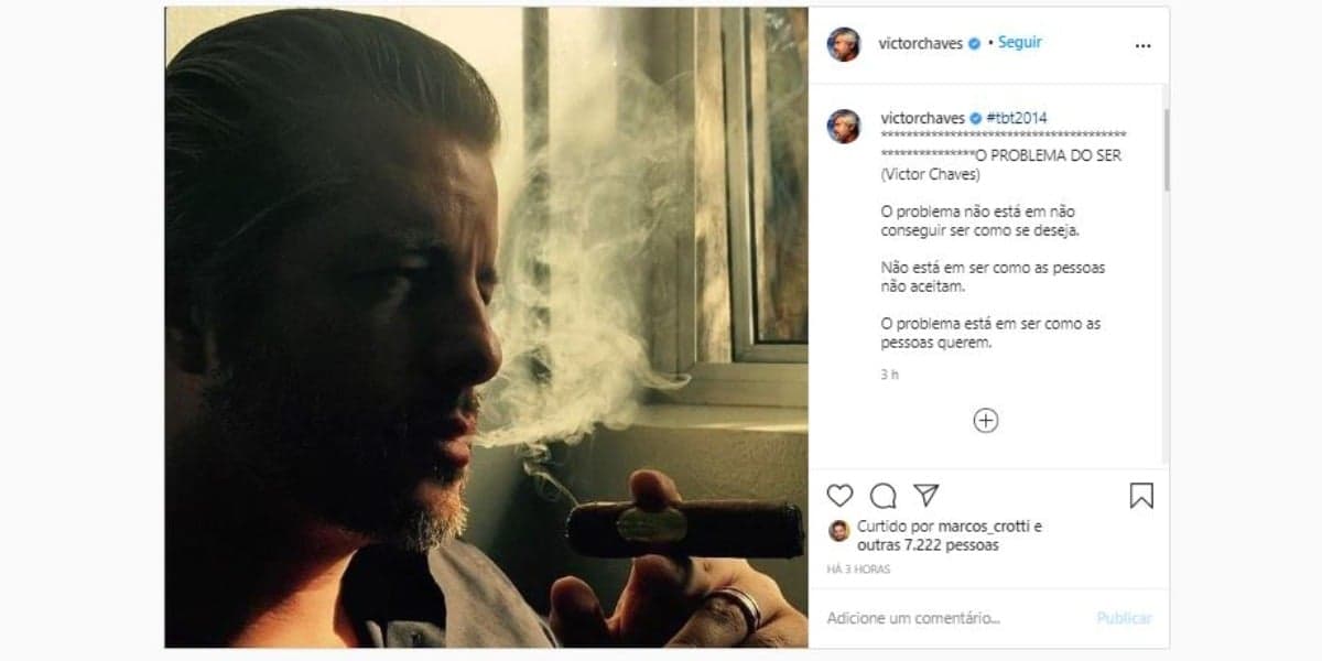 Victor Chaves fez desabafo nas redes sociais (Foto: Reprodução/Instagram) Victor Chaves fez desabafo nas redes sociais (Foto: Reprodução/Instagram)
