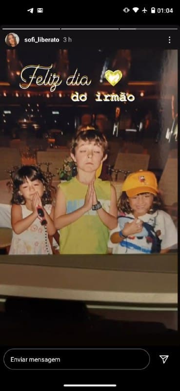 Os filhos de Gugu Liberato celebraram o Dia do Irmão (Foto: Reprodução/ Instagram) Os filhos de Gugu Liberato celebraram o Dia do Irmão (Foto: Reprodução/ Instagram)
