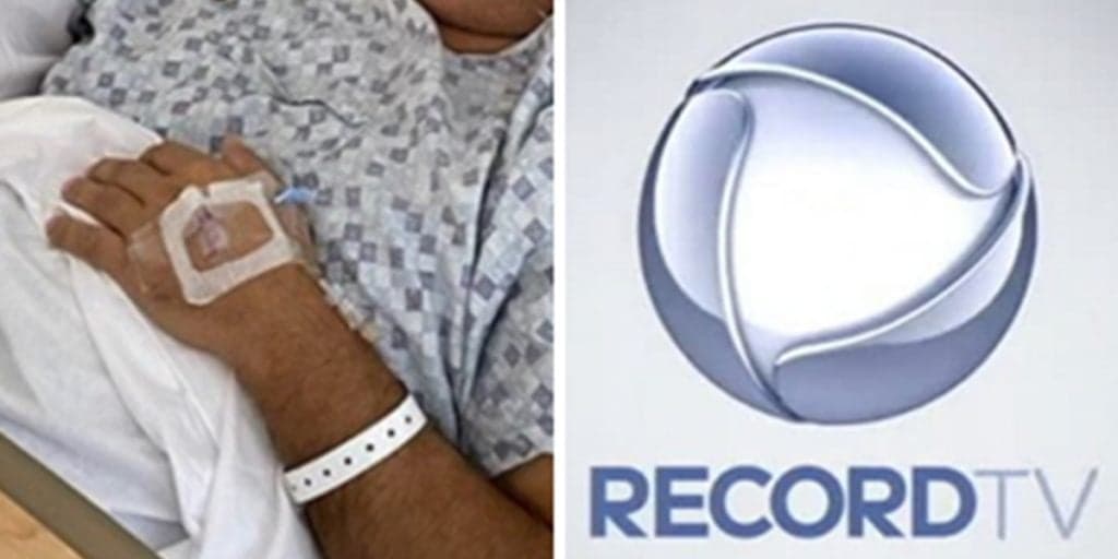 Apresentador da Record sofre terrível acidente e aparece em cama de hospital com braço enfaixado