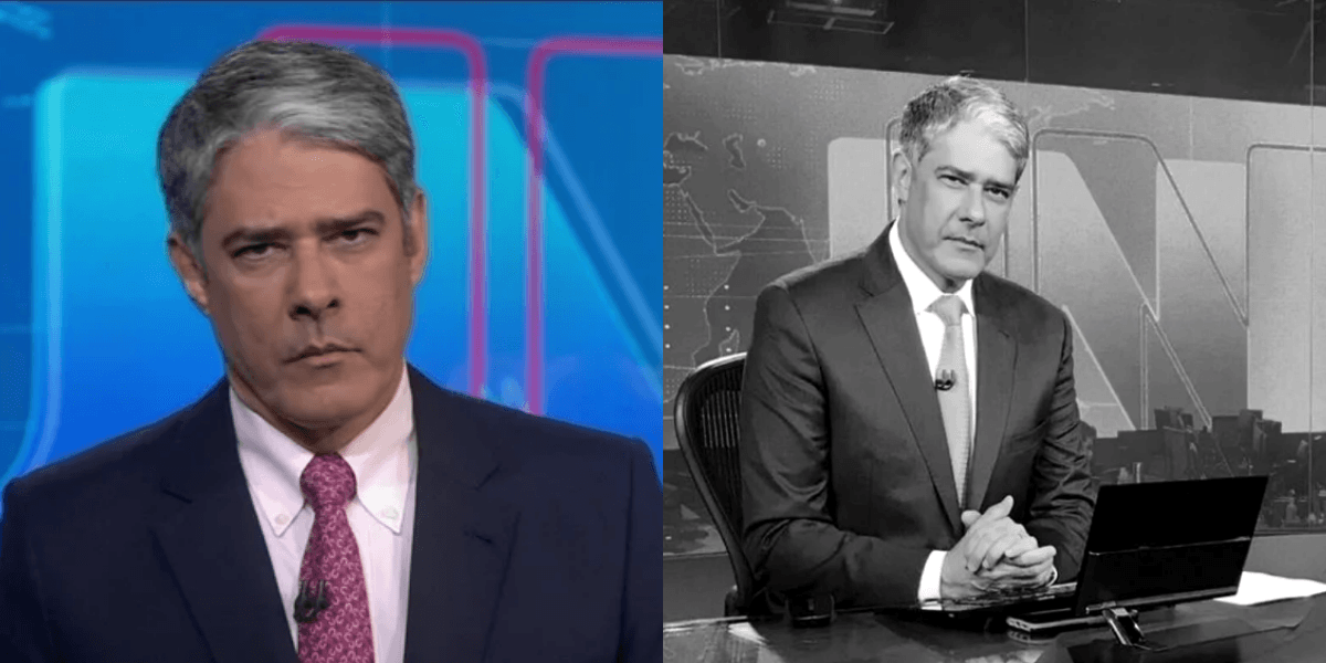 William Bonner, na bancada do Jornal Nacional (Foto: Montagem) William Bonner, na bancada do Jornal Nacional (Foto: Montagem)