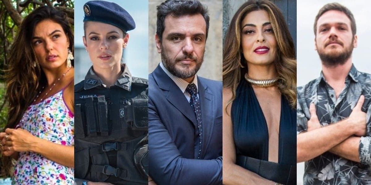 Isis Valverde (Ritinha), Paolla Oliveira (Jeiza), Rodrigo Lombardi (Caio), Juliana Paes (Bibi) e Emilio Dantas (Rubinho) em A Força do Querer (Foto: Divulgação/Globo) Isis Valverde (Ritinha), Paolla Oliveira (Jeiza), Rodrigo Lombardi (Caio), Juliana Paes (Bibi) e Emilio Dantas (Rubinho) em A Força do Querer (Foto: Divulgação/Globo)