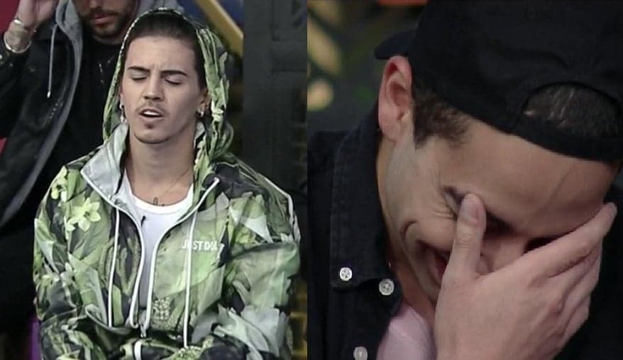 Lucas não aguentou e começou a rir de Biel (Foto: Reprodução) A Fazenda Lucas não aguentou e começou a rir de Biel (Foto: Reprodução) A Fazenda