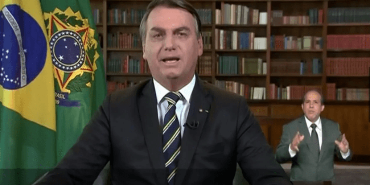 Bolsonaro usa discurso de Roberto Marinho (Foto: Reprodução) Bolsonaro usa discurso de Roberto Marinho (Foto: Reprodução)