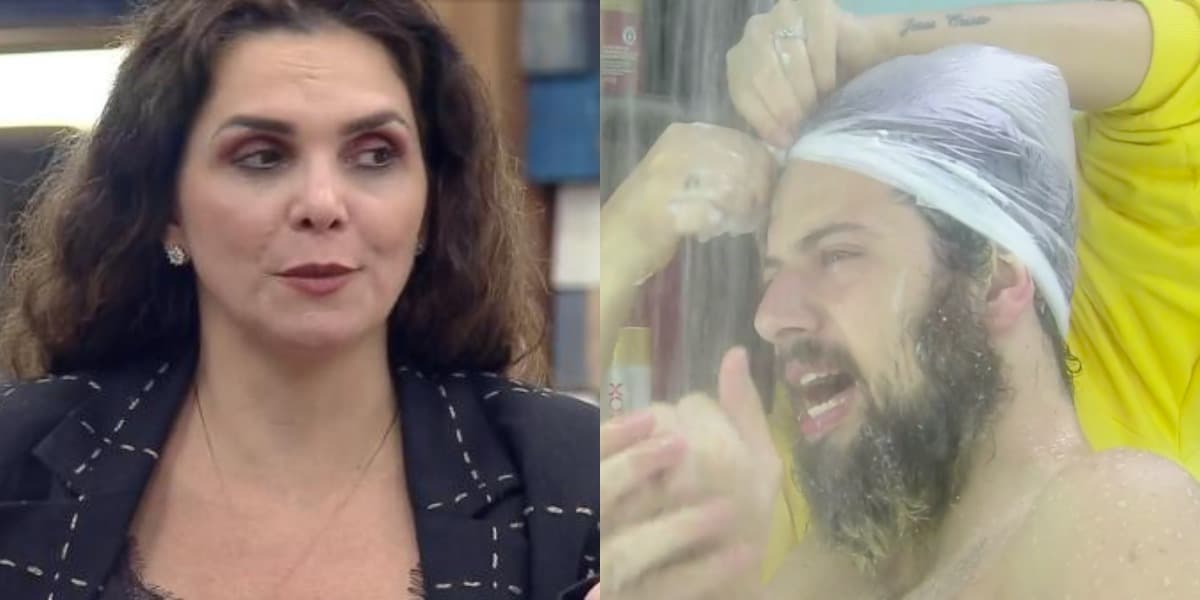 Luiza Ambiel dá banho em Cartolouco (Foto: Reprodução) Luiza Ambiel dá banho em Cartolouco (Foto: Reprodução)