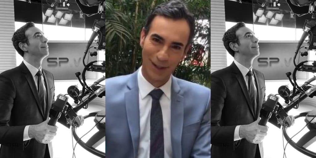 Cesar Tralli, após apagar luzes de estúdio e chorar em elevador ao dar adeus à mulher, expõe vídeo: "Tá indigesto"
