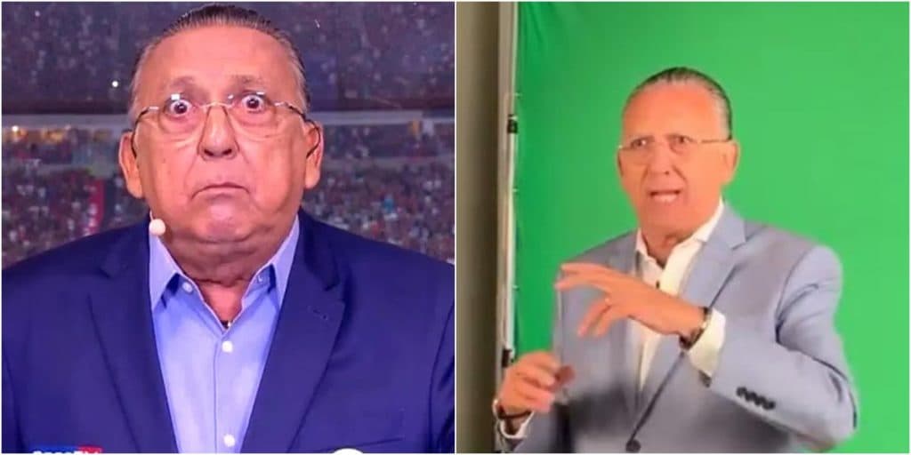 Galvão Bueno, após perder espaço na Globo, grava fora da emissora pela primeira vez