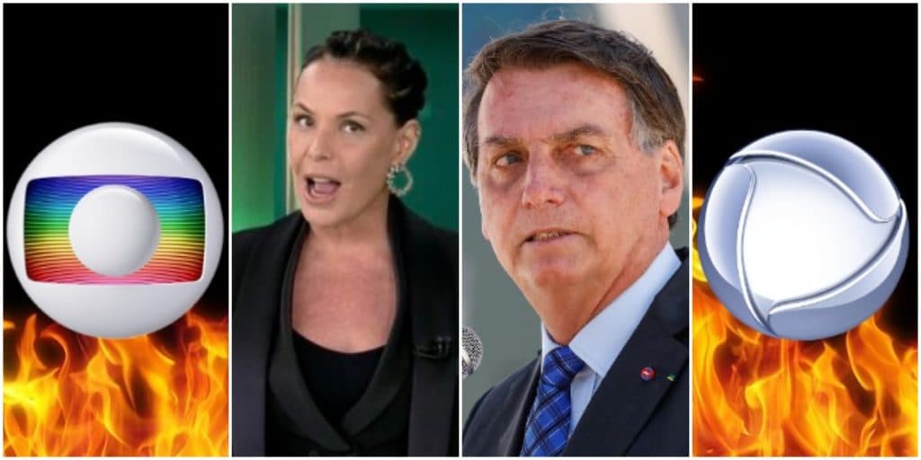 Guerra! Bolsonaro se alia à Record e escancara vídeo de Carolina Ferraz detonando a Globo: "A família Marinho"