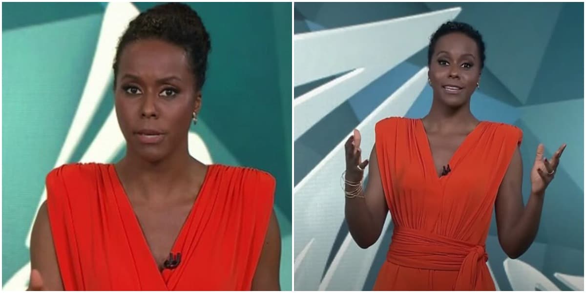 A apresentadora da Globo, Maju Coutinho (Reprodução) A apresentadora da Globo, Maju Coutinho (Reprodução)