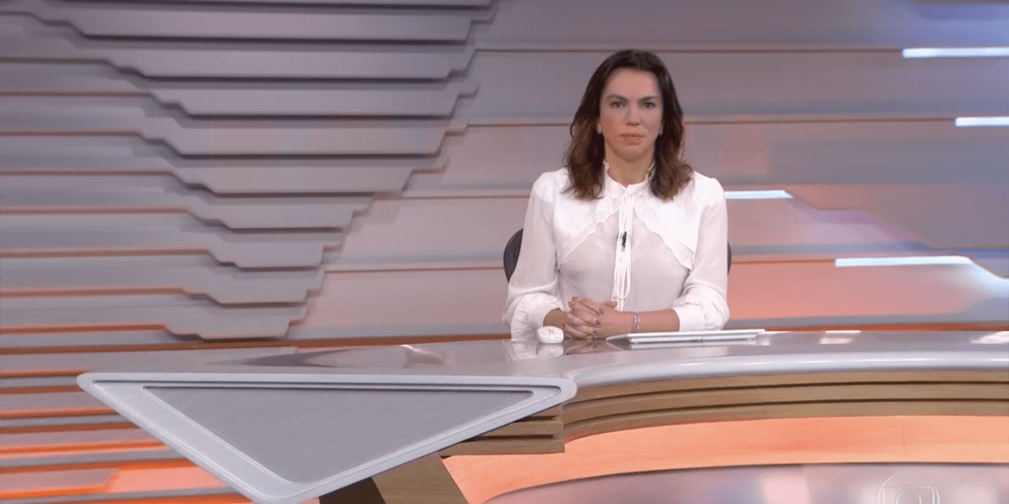 Ana Paula Araújo, âncora do 'Bom Dia Brasil' (Foto: reprodução/Globo) Ana Paula Araújo, âncora do 'Bom Dia Brasil' (Foto: reprodução/Globo)