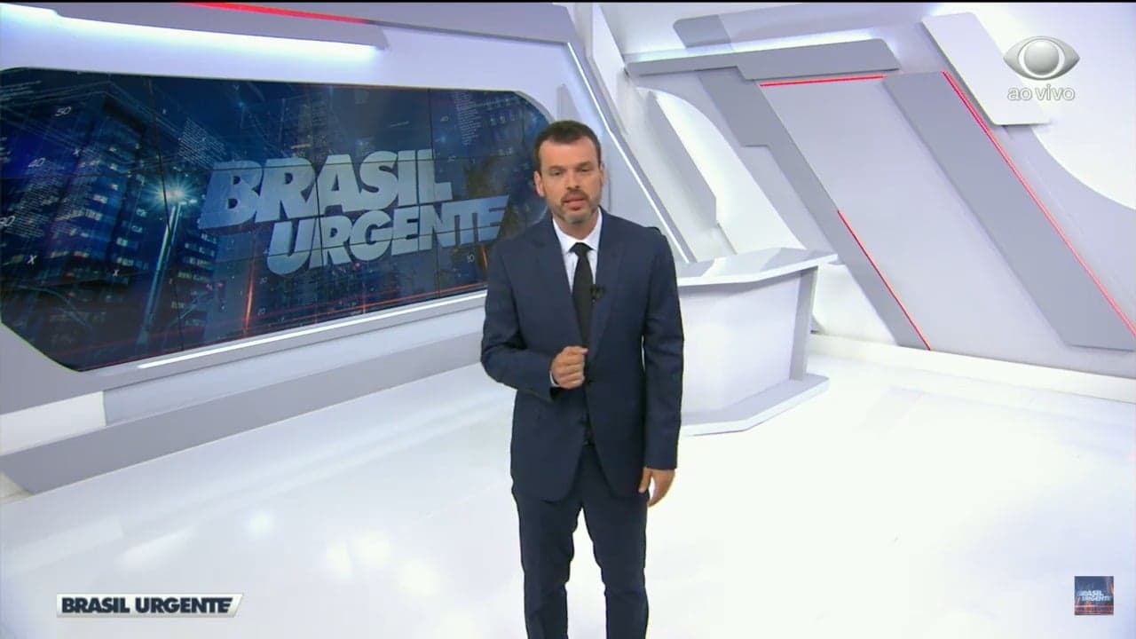 Lucas Martins substituiu Datena no Brasil Urgente (Foto: Divulgação)
