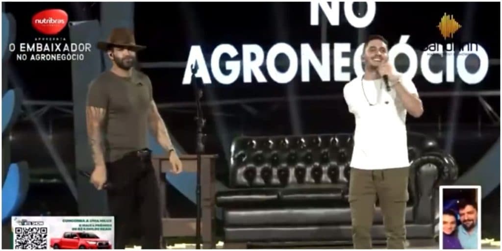 Gusttavo Lima quebra protocolo e canta música que Andressa Suita fez explodir
