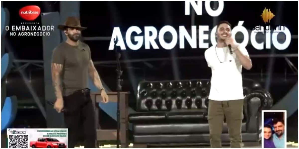 Gusttavo Lima e Jonas Esticado cantaram Investe em Mim - Foto: Reprodução Gusttavo Lima e Jonas Esticado cantaram Investe em Mim - Foto: Reprodução