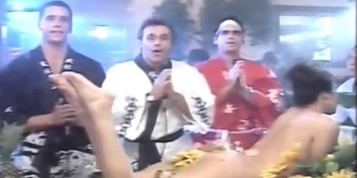 Márcio Garcia, Mateus Rocha e Oscar Magrini no polêmico episódio do sushi erótico (Foto: Reprodução/TV Globo) Márcio Garcia, Mateus Rocha e Oscar Magrini no polêmico episódio do sushi erótico (Foto: Reprodução/TV Globo)