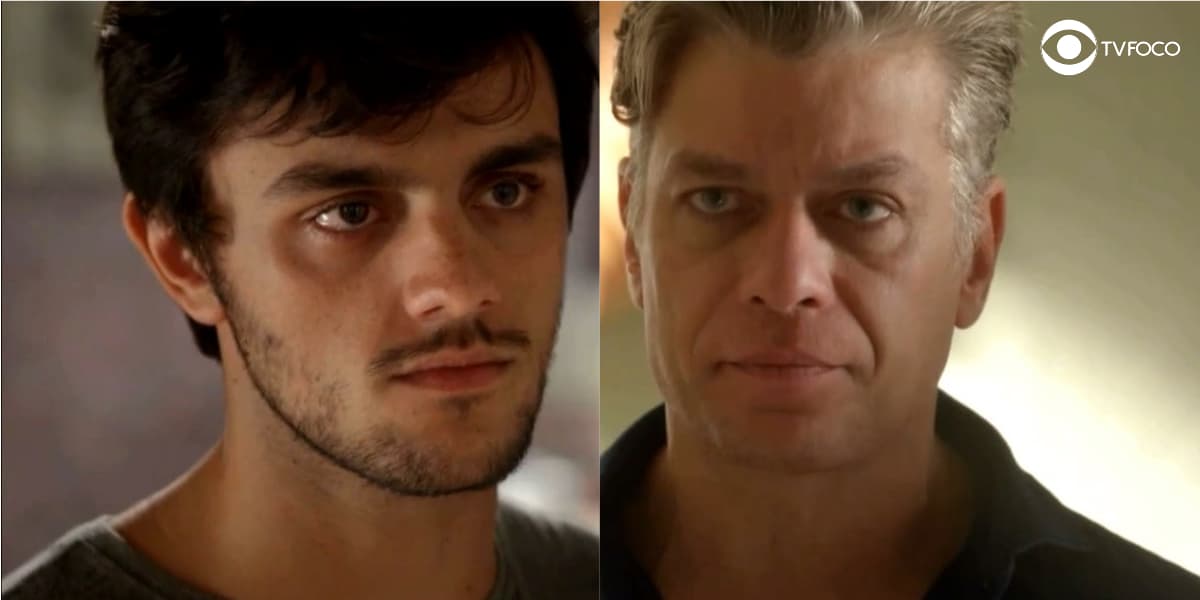 Foto montagem dos rostos de Jonatas e Arthur