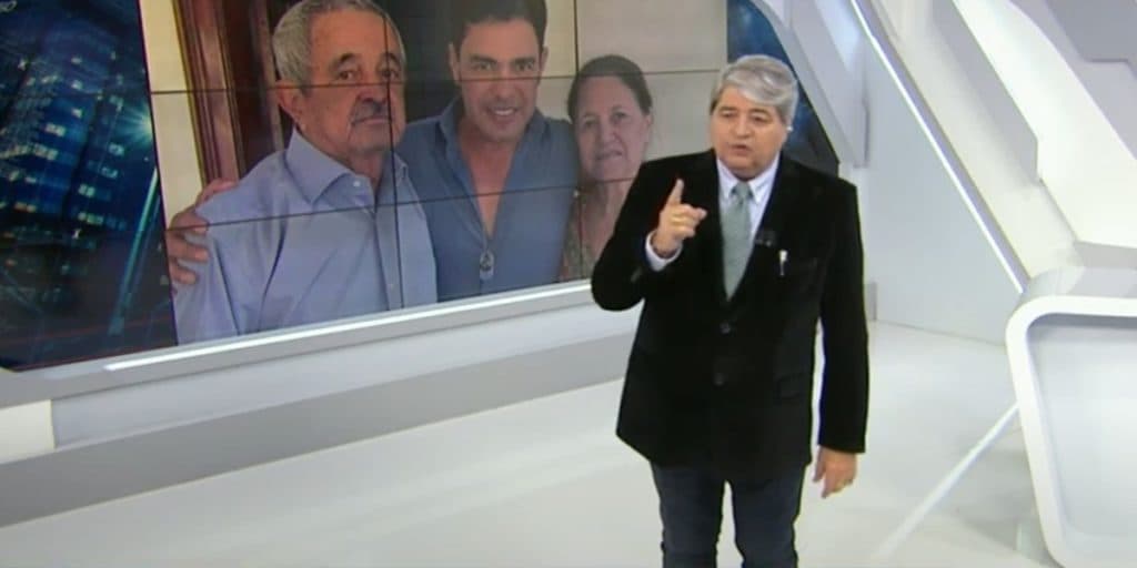 Datena exibe caixão de Seu Francisco, pai de Zezé, com fotos destruidoras ao vivo: “Posso sentir a dor dele”