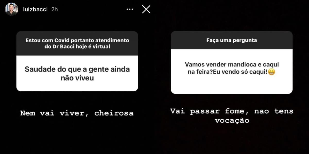 Luiz Bacci brincou com internautas (Foto: Reprodução/Instagram)