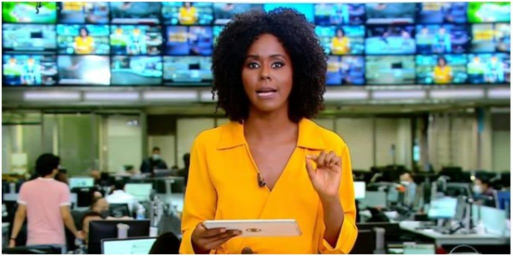 Maju faz declaração à nova colega da Globo