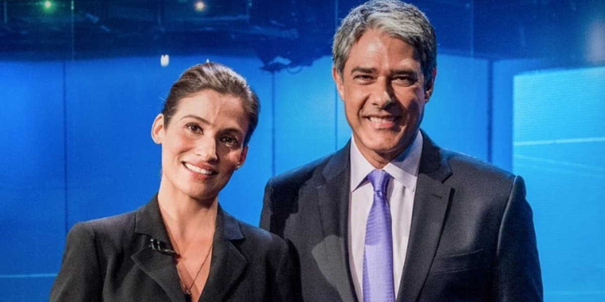 Renata Vasconcellos e William Bonner são âncoras do "Jornal Nacional" (Foto: Divulgação/TV Globo) Renata Vasconcellos e William Bonner são âncoras do "Jornal Nacional" (Foto: Divulgação/TV Globo)