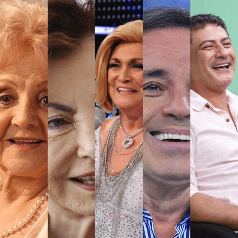 Eva Todor, Beatriz Segall, Hebe Camargo, Gugu Liberato, Tom Veiga causaram polêmicas após herança (Foto: Montagem Tv Foco)