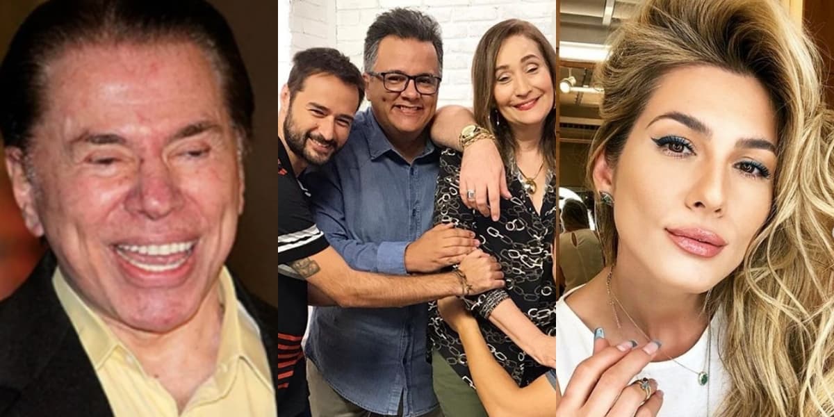 Silvio Santos, equipe de Sonia Abrão e Lívia Andrade (Reprodução) Silvio Santos, equipe de Sonia Abrão e Lívia Andrade (Reprodução)