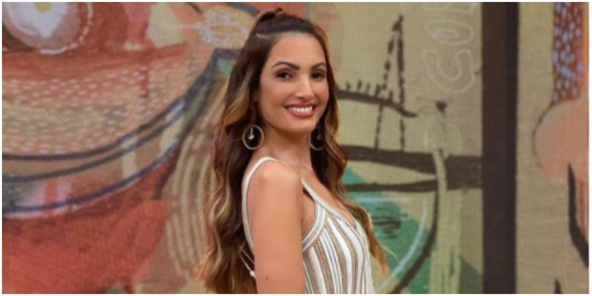 Patrícia Poeta fica surpresa com previsão de gravidez (Foto: Reprodução) Patrícia Poeta fica surpresa com previsão de gravidez (Foto: Reprodução)