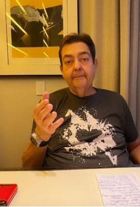 Faustão é flagrado em reunião com filho (Reprodução) Faustão é flagrado em reunião com filho (Reprodução)