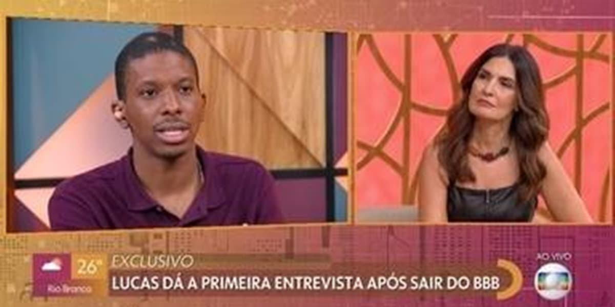 Lucas no Encontro (Foto: Reprodução) Lucas no Encontro (Foto: Reprodução)