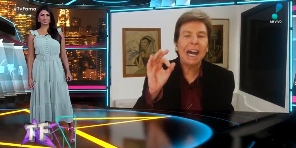 Nelson Rubens e Flávia Noronha batem boca ao vivo e clima fica tenso na RedeTV!: "Como é que é?"