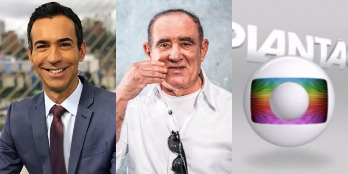 César Tralli, Renato Aragão, o Didi e plantão da Globo confirma sequestro no SBT (Reprodução) César Tralli, Renato Aragão, o Didi e plantão da Globo confirma sequestro no SBT (Reprodução)