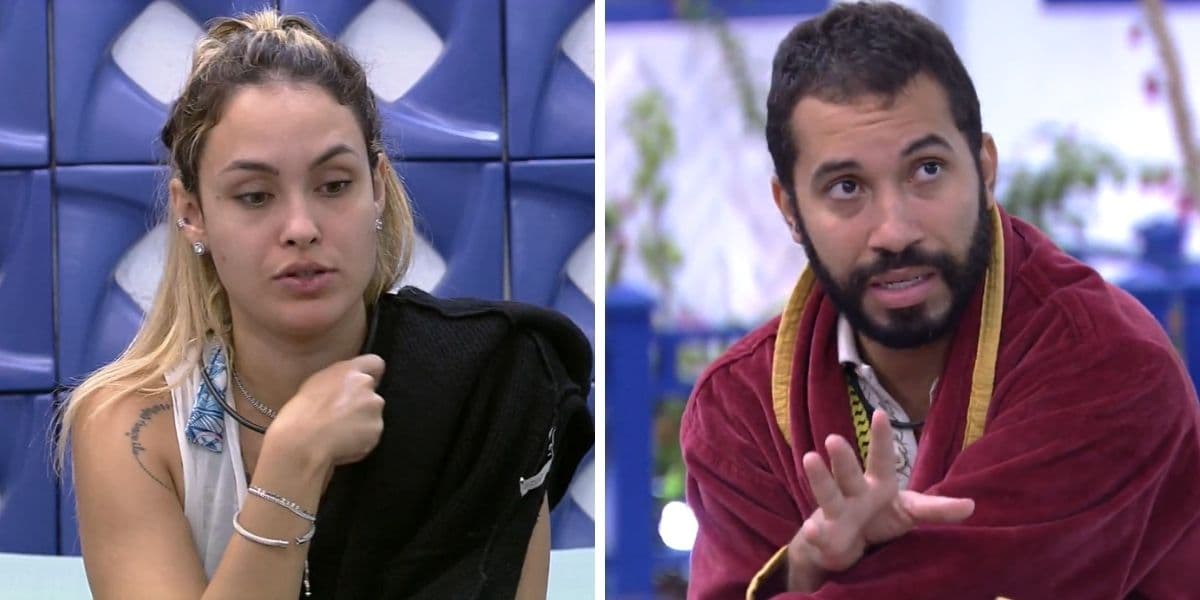 Sarah e Gilberto no BBB21 (Foto: Reprodução) Sarah e Gilberto no BBB21 (Foto: Reprodução)