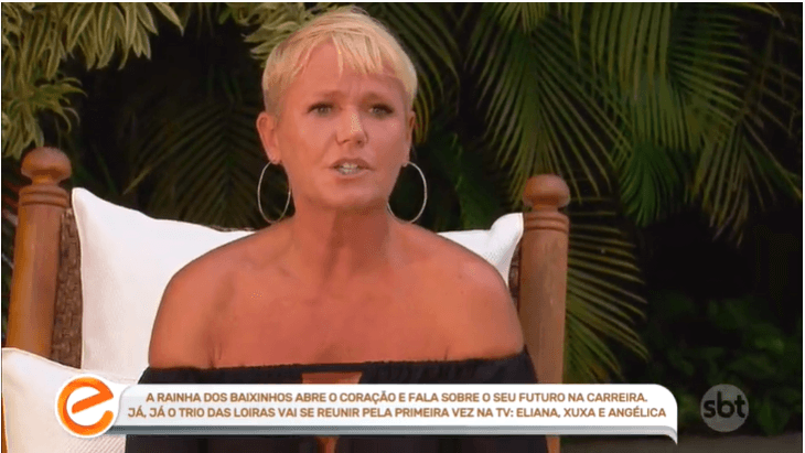 Xuxa foi a convidada especial do programa da Eliana no SBT (Foto: Reprodução) Xuxa foi a convidada especial do programa da Eliana no SBT (Foto: Reprodução)