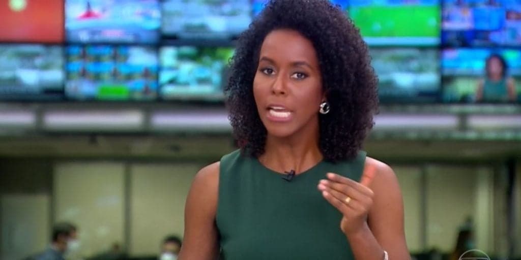 "Luz no fim do túnel", Maju fica de joelhos na Globo, após Sandra Annenberg dizer que o JH é o seu lugar