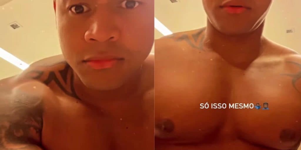 Leo Santana, após sarrar sem cueca, surge com parte íntima de fora e brinca sem dó: “Tremendo”