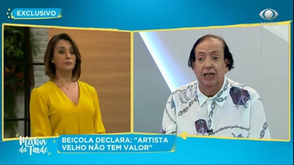 "Não gosto de esmola", falido, humilhado e esquecido pela Globo, Beiçola vai à Band, ao vivo, suplicar
