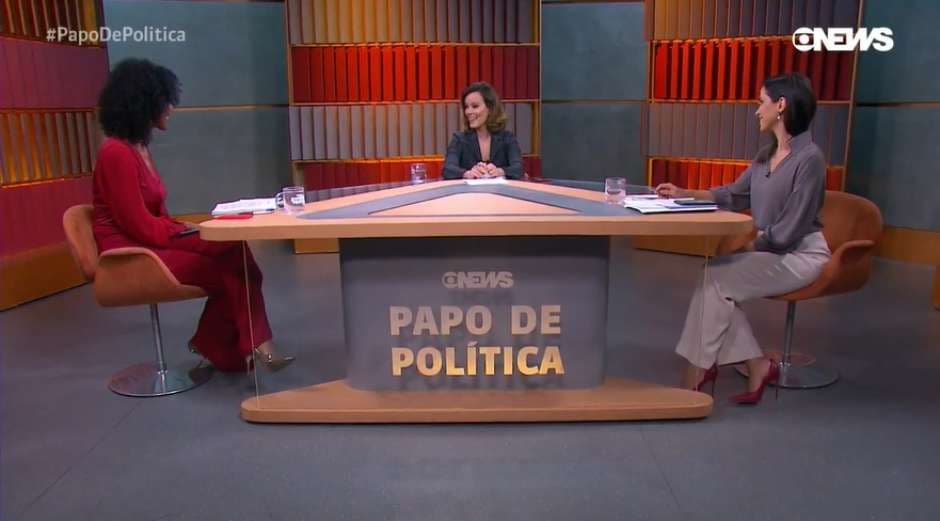 Maju Coutinho no novo programa de polícia da Globo News (Foto: Reprodução) Maju Coutinho no novo programa de polícia da Globo News (Foto: Reprodução)