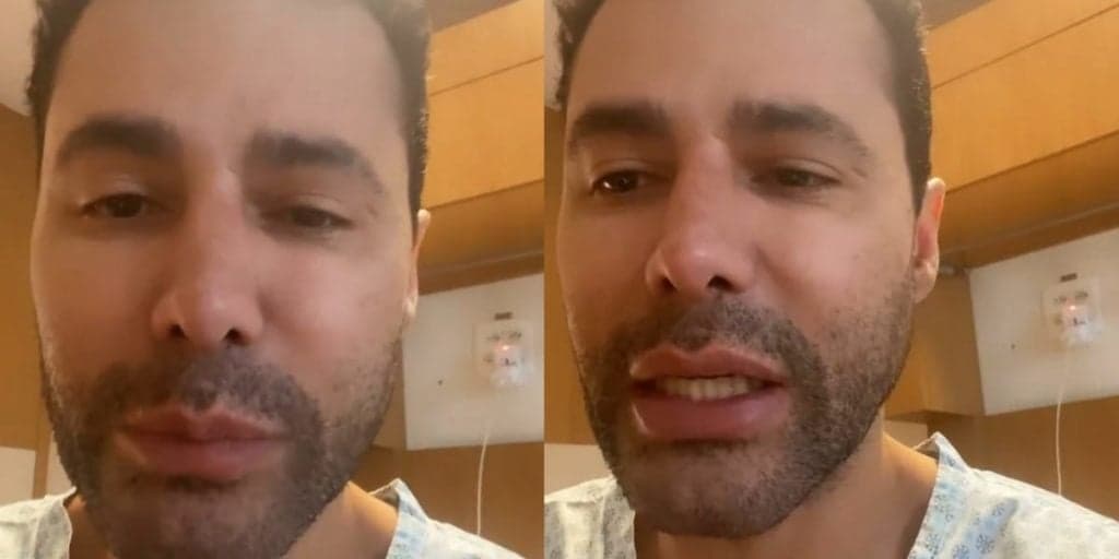 Rodrigo Sant'anna surge pela primeira vez após internação por grave doença e se emociona: "Agradecer"