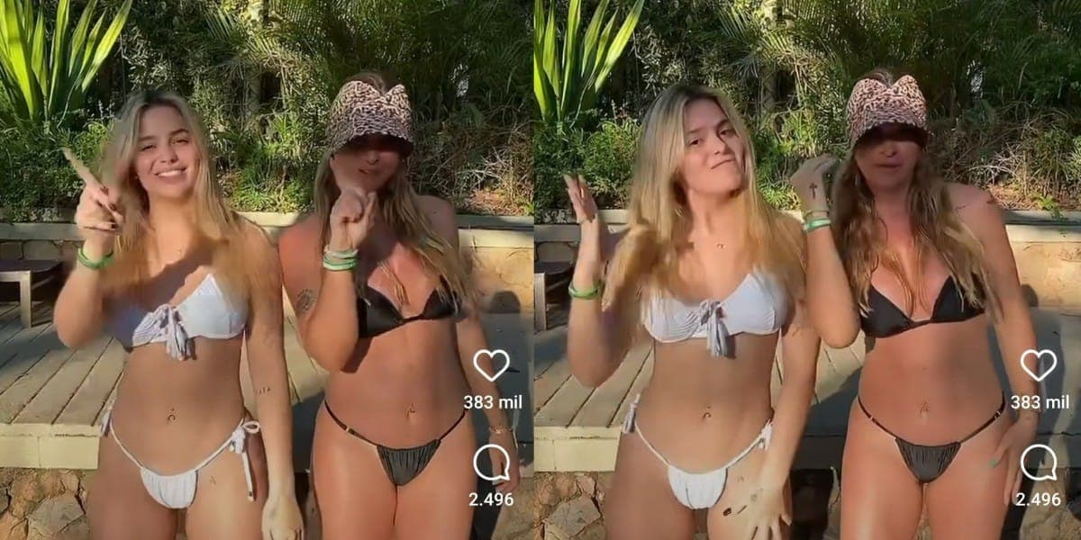 Ex-BBB Viih Tube e a mãe roubam a cena com beleza (Foto: Reprodução) Ex-BBB Viih Tube e a mãe roubam a cena com beleza (Foto: Reprodução)