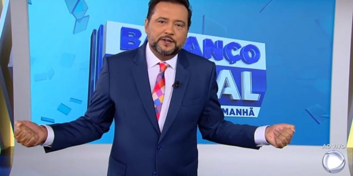 Geraldo Luís ainda não emplacou na Record comandando o Balanço Geral (Foto: Reprodução)