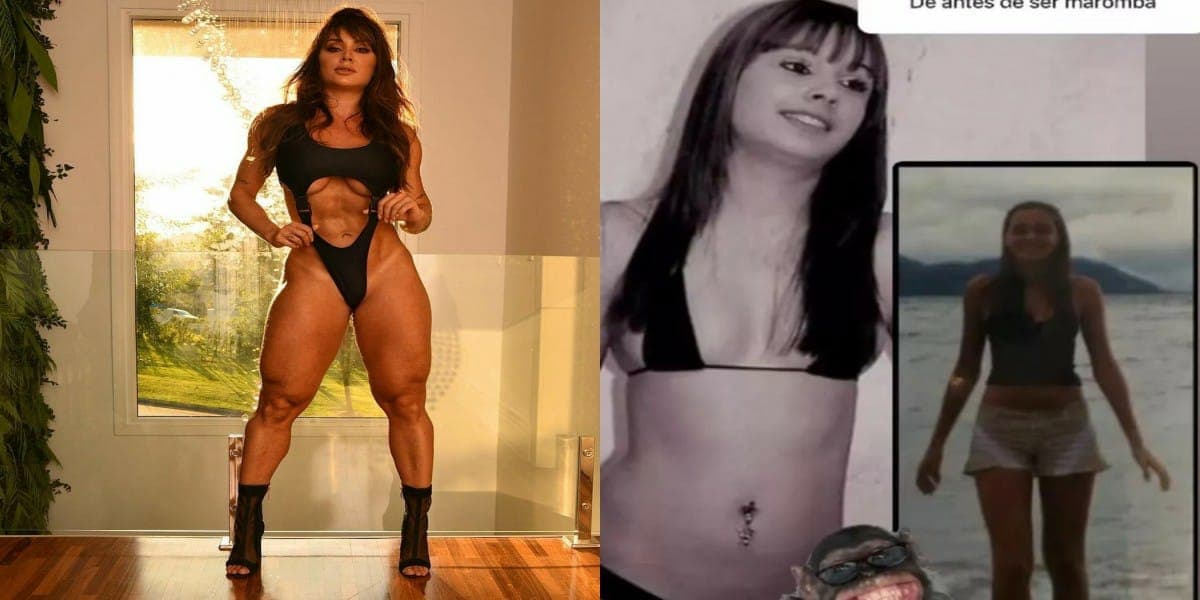 Juju Salimeni mostra corpo antes de virar musa fitness (Foto: Reprodução) Juju Salimeni mostra corpo antes de virar musa fitness (Foto: Reprodução)