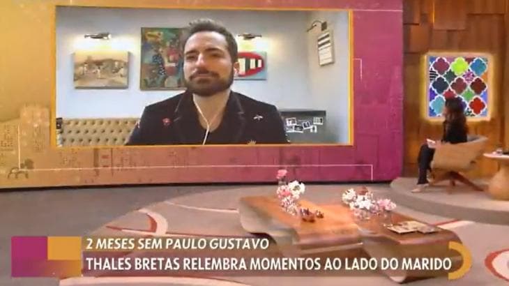 Thales Bretas lamenta dois meses sem Paulo Gustavo - Foto: Reprodução/TV Globo Veja mais em: https://natelinha.uol.com.br/televisao/2021/07/05/viuvo-de-paulo-gustavo-lamenta-dois-meses-sem-ator-e-relembra-traumas-166326.php Thales Bretas lamenta dois meses sem Paulo Gustavo - Foto: Reprodução/TV Globo Veja mais em: https://natelinha.uol.com.br/televisao/2021/07/05/viuvo-de-paulo-gustavo-lamenta-dois-meses-sem-ator-e-relembra-traumas-166326.php