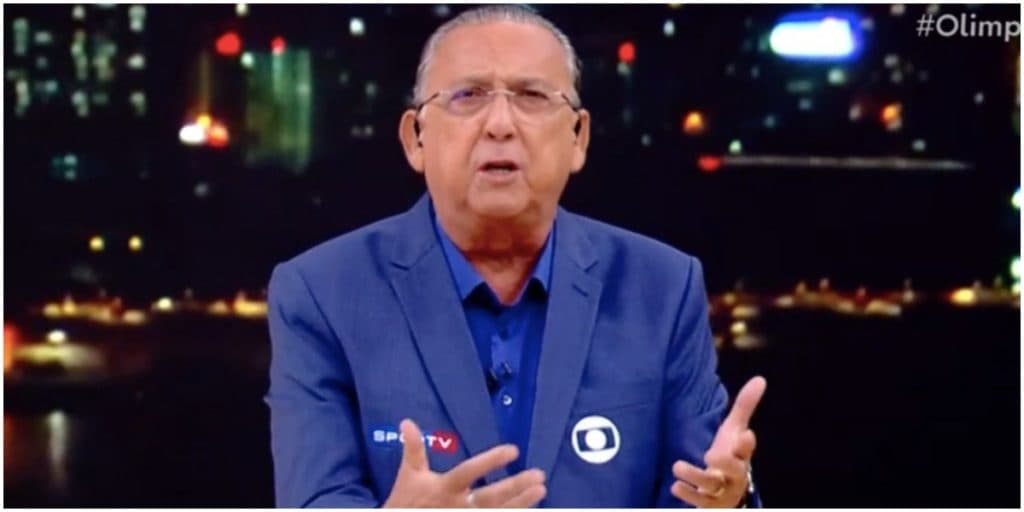 Galvão Bueno manda recado em apoio a Caio Ribeiro