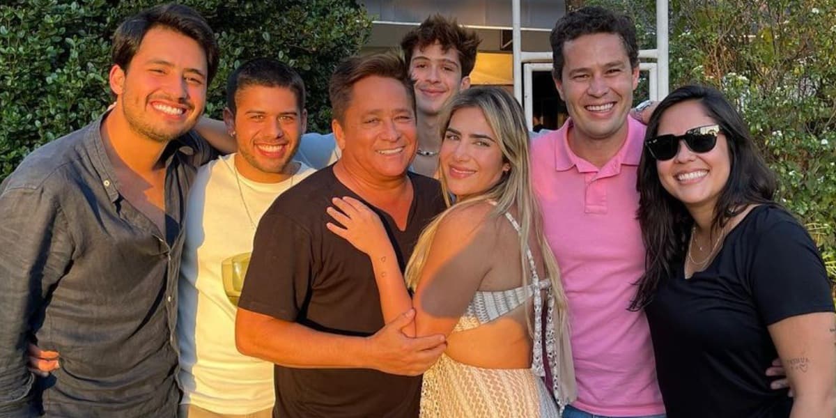 Leonardo e os seis filhos (Foto: Reprodução/Instagram) Leonardo e os seis filhos (Foto: Reprodução/Instagram)