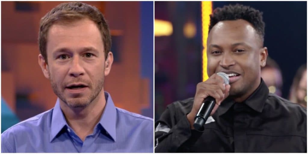 Tiago Leifert faz proposta ao vivo para Thiaguinho, cantor se revolta e nega na cara dura: "Não"