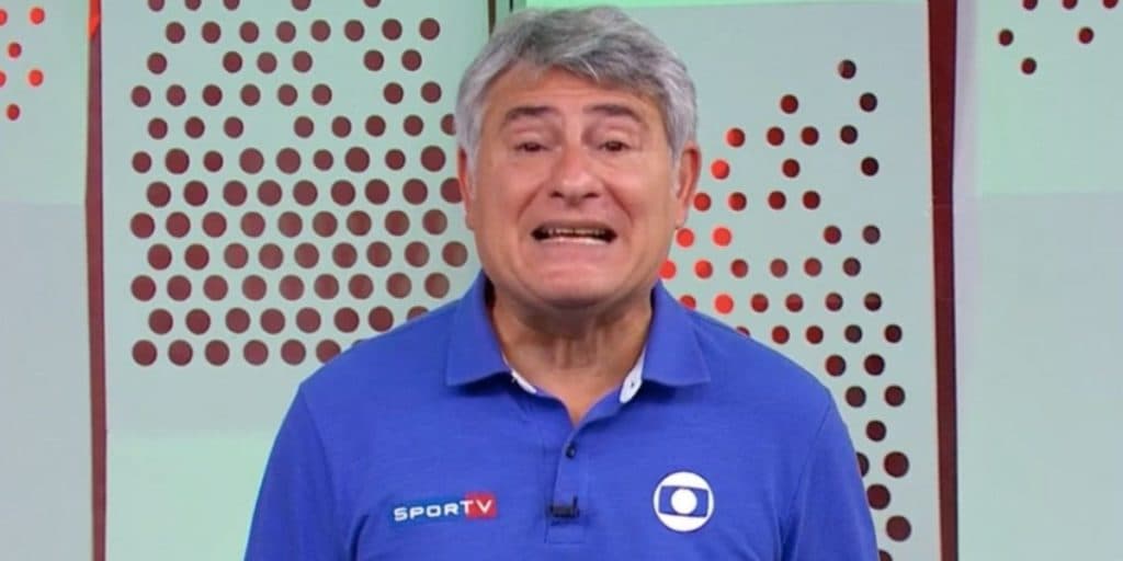 Após Globo mudar apresentador do Domingão, Cleber Machado comete erro grotesco em transmissão da Globo