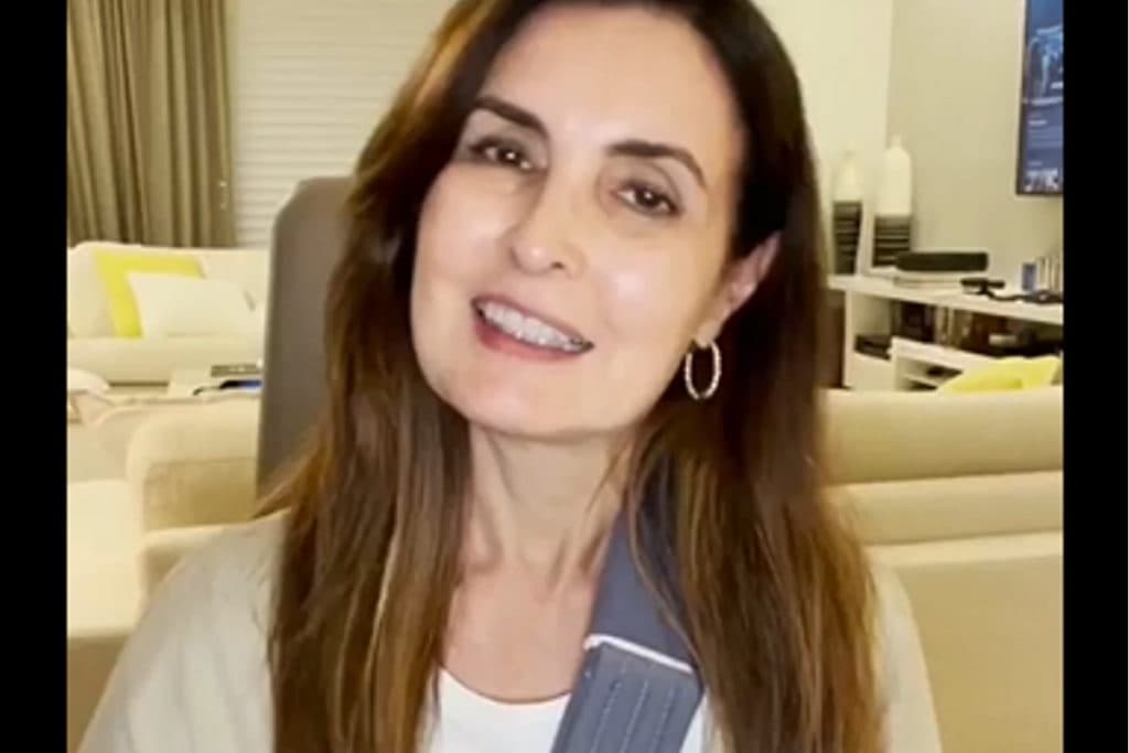 Fátima Bernardes em vídeo após cirurgia (Reprodução: Instagram) Fátima Bernardes em vídeo após cirurgia (Reprodução: Instagram)