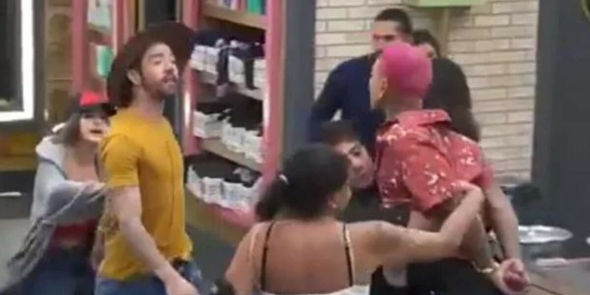 Rico em confusão com Dynho Alves (Foto: Reprodução)