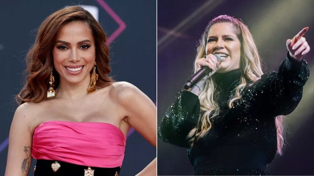Anitta sobe ao palco do Grammy Latino e faz homenagem à Marília Mendonça: "Me dói o coração"