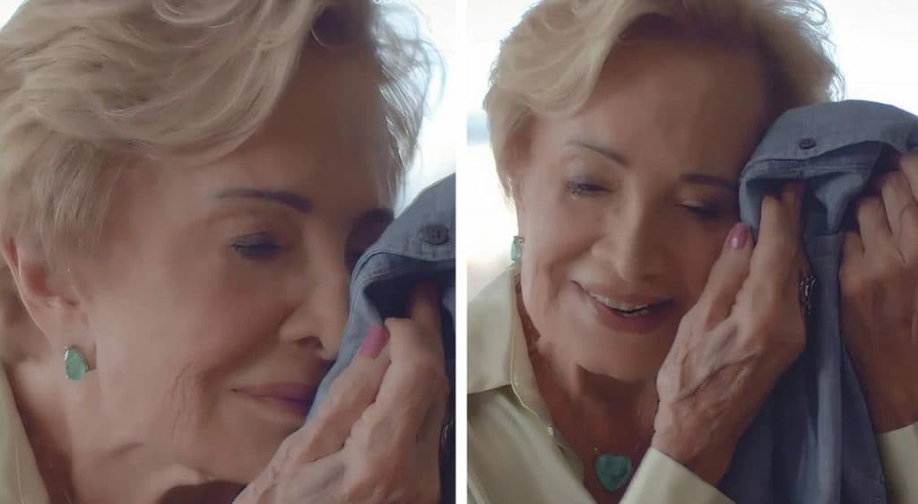 Glória Menezes volta à telinha e emociona o telespectador em campanha de Natal sobre olfato e amor
